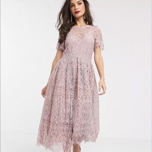 ASOS MIDI LACE DRESS